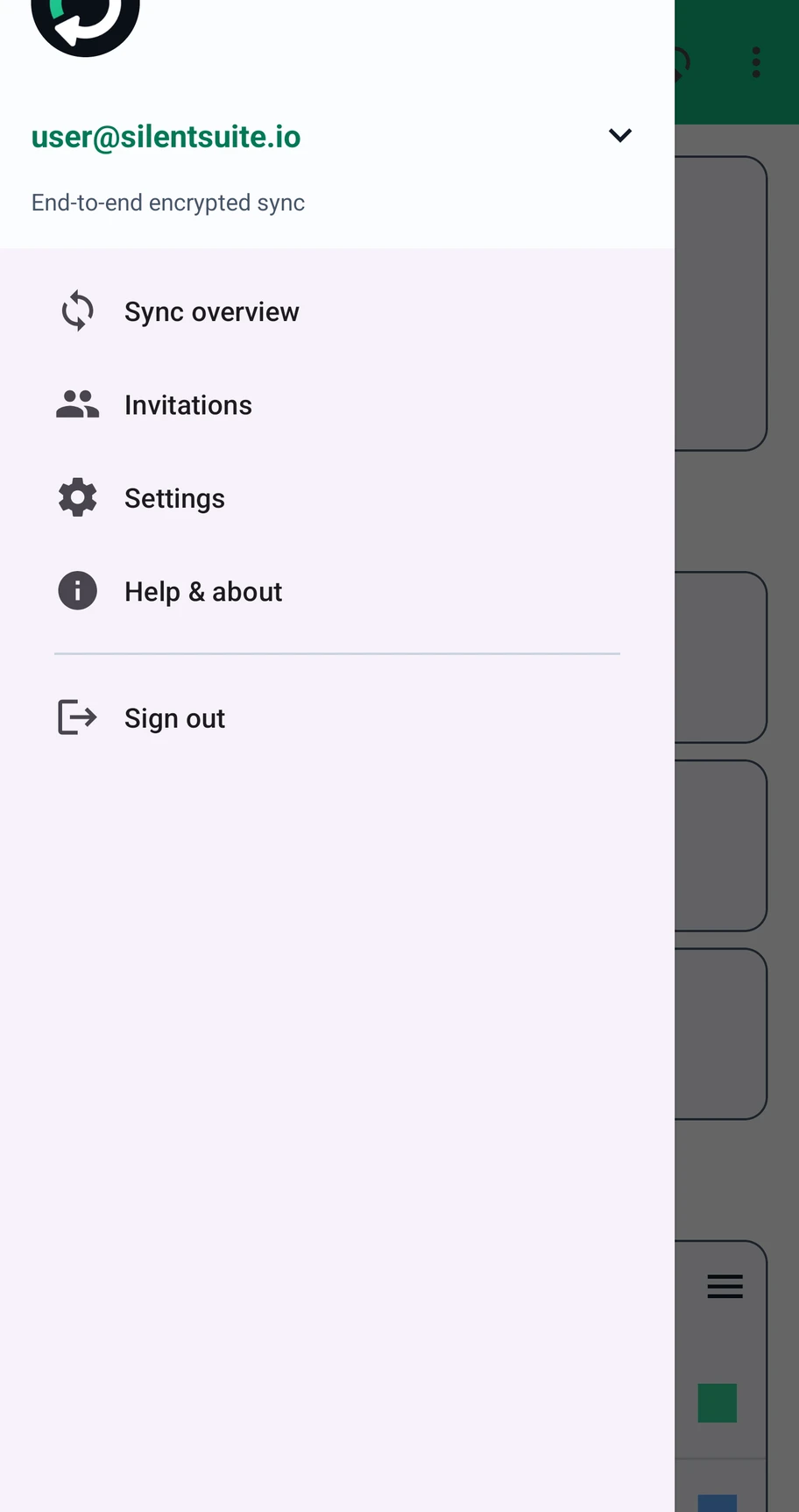 Navigation drawer
